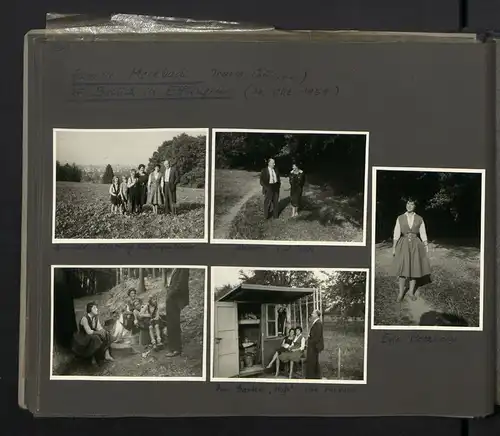 Fotoalbum mit 199 Fotografien, Ansicht Fehmarn, Familie Hess auf Reise mit VW Käfer nach der Ostsee, 1959