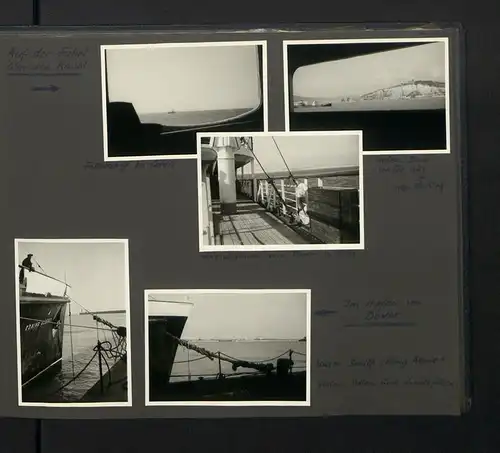 Fotoalbum mit 199 Fotografien, Ansicht Fehmarn, Familie Hess auf Reise mit VW Käfer nach der Ostsee, 1959