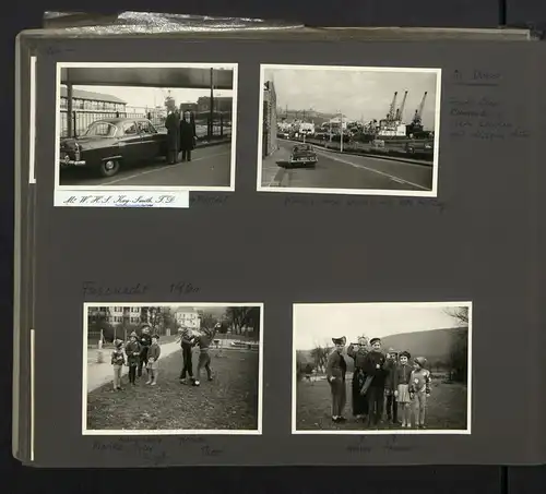 Fotoalbum mit 199 Fotografien, Ansicht Fehmarn, Familie Hess auf Reise mit VW Käfer nach der Ostsee, 1959