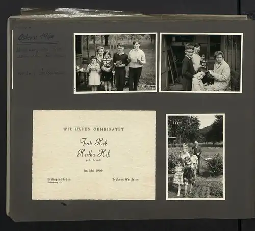 Fotoalbum mit 199 Fotografien, Ansicht Fehmarn, Familie Hess auf Reise mit VW Käfer nach der Ostsee, 1959