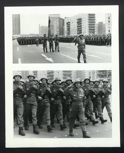 Foto Prachtmappe mit 42 Fotografien, Ansicht Berlin, zur Erinnerung an den Dienst in der Deutschen Volkspolizei 1974 DDR