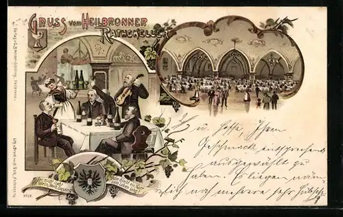 Lithographie Heilbronn, Gasthaus Rathskeller