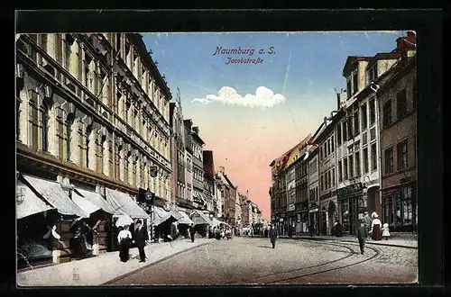AK Naumburg a. S., Blick in die Jacobstrasse