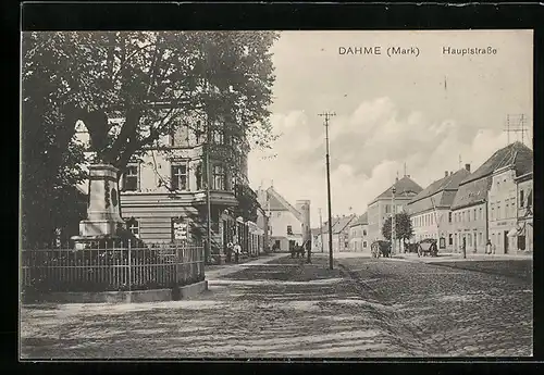 AK Dahme /Mark, Partie aus der Hauptstrasse