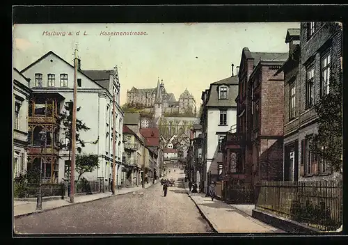 AK Marburg /Lahn, Einsicht in die Kasernenstrasse