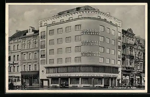 AK Köln, Hotel Prinzenhof, Rudolfplatz