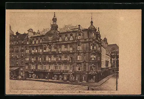 AK Köln a. Rhein, Hotel Grosser Kurfürst-Savoy Hotel am Dom