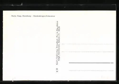 AK Genderkingen /Schwaben, Strassenpartien im Ort, Totalansicht