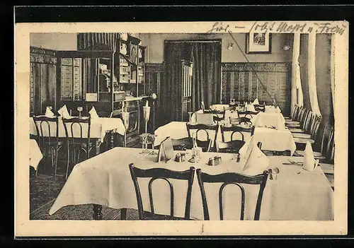 AK Köln, Hotel Hardy-Wein-Restaurant, Inh. Leo Türck, Andreaskloster 2, Innenansicht