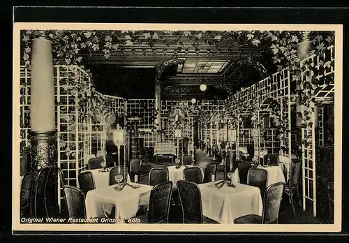 AK Köln, Original Wiener Restaurant Grinzing, Salomongasse 13