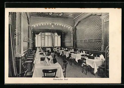 AK Köln, Hotel Ewige Lampe u. Hotel de L`Europe, Bes. P. Urban, Maurischer Saal