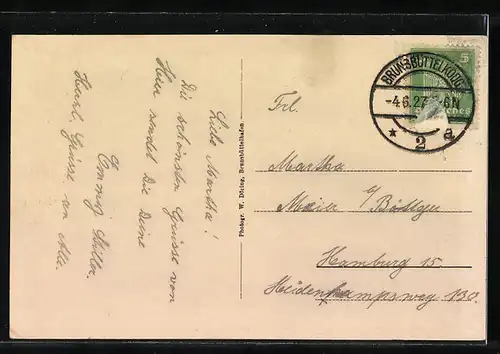 AK Brunsbüttelkoog, Landungsbrücke der Dampffähre