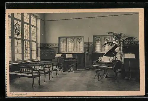 AK Bad Godesberg, Pensionat, Lyzeum, Frauenschule, St. Antonius, Gesangsaal