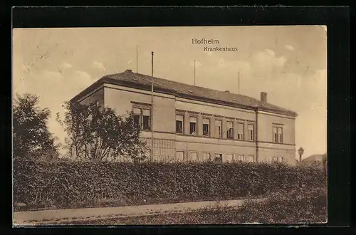 AK Hofheim, Blick zum Krankenhaus