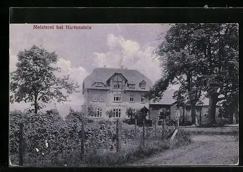 AK Hartenstein i. Erzgeb., Gasthaus und Sommerfrische Meisterei