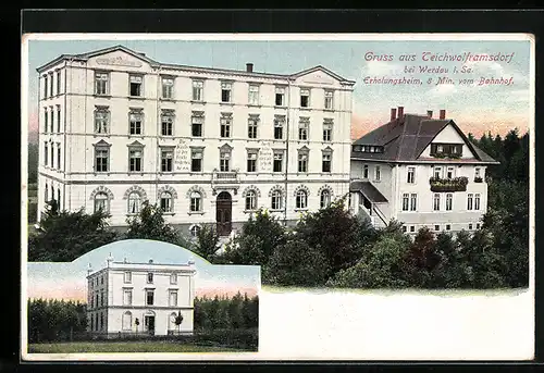 AK Teichwolframsdorf, Partie am Erholungsheim