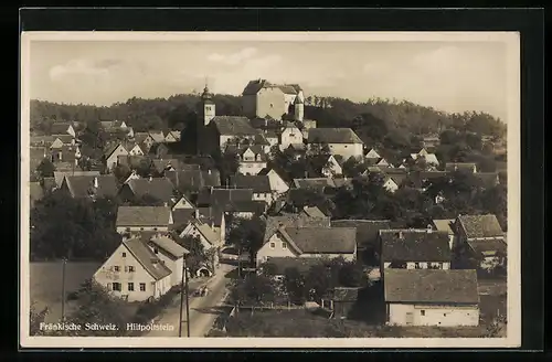 AK Hiltpoltstein /Fränk. Schweiz, Ortsansicht aus der Vogelschau