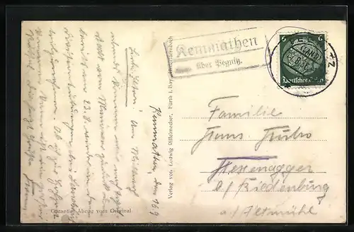 AK Hiltpoltstein /Fränk. Schweiz, Ortsansicht aus der Vogelschau