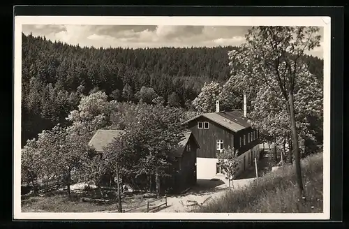 AK Dönschten b. Schmiedeberg /Erzgeb., Schülerheim des Vitzthumschen Gymnasiums