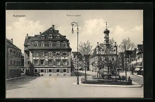 AK Kempten, Rathausplatz