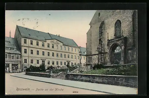 AK Rosswein, Partie an der Kirche