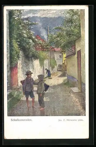 Künstler-AK Brüder Kohn (B.K.W.I) Nr.1712: Schulkameraden