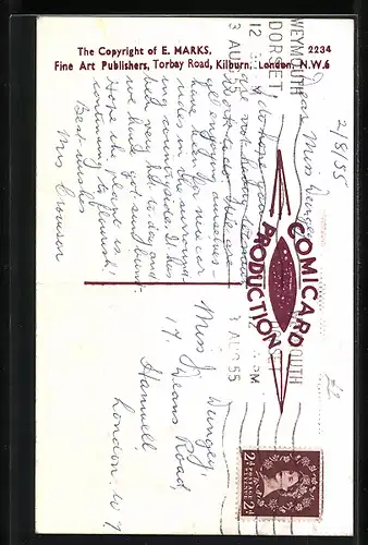 Künstler-AK sign. Dudley: Well I never! That`s the first time I`ve seen one of those, do that