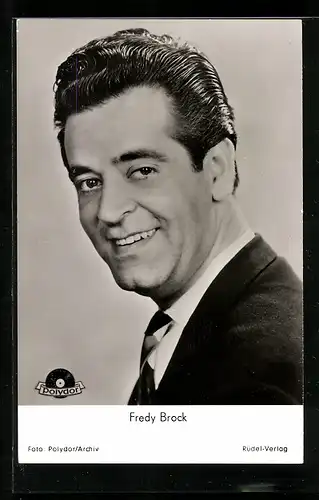 AK Musiker Fredy Brock mit Gelantine im Haar