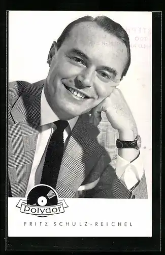 AK Musiker Fritz Schulz-Reichel lächelt