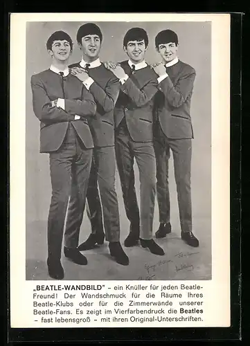 AK Die Musiker der Beatles im Anzug