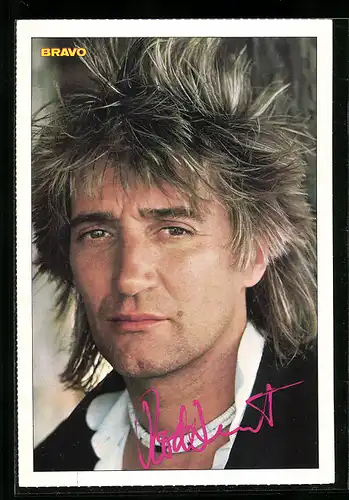 AK Musiker Rod Stewart, Porträt