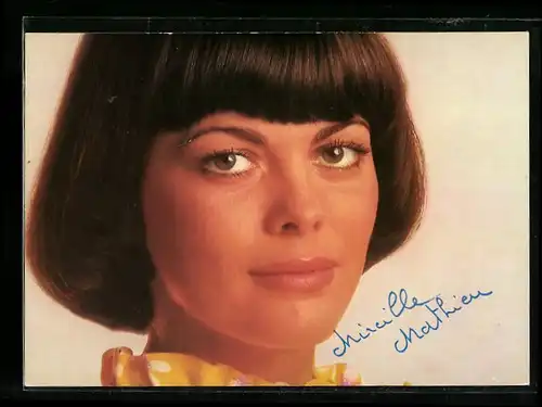 AK Portrait der Sängerin Mireille Mathieu