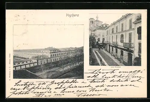 AK Voghera, Via Plana, Caserma Vittorio Emanuele