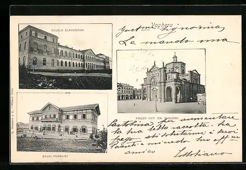 AK Voghera, Bagni Pubblici, Scuole Elementari, Piazza Vitt. Em. e Duomo