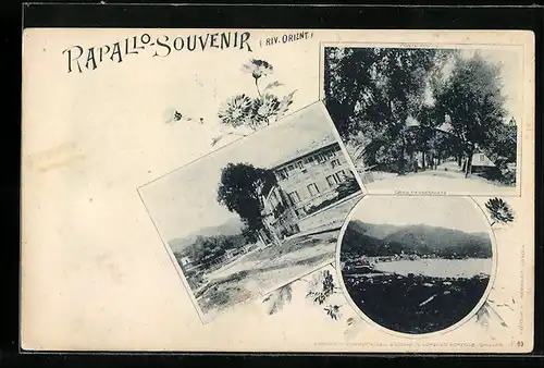 AK Rapallo, Grand Hotel d`Europe, Gran Passeggiata