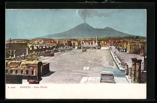 AK Pompei, Foro Civile, Antike