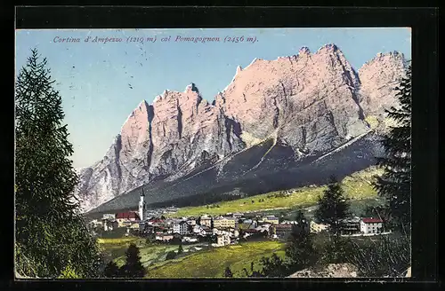 AK Cortina d`Ampezzo, Gesamtansicht mit Pomagognon