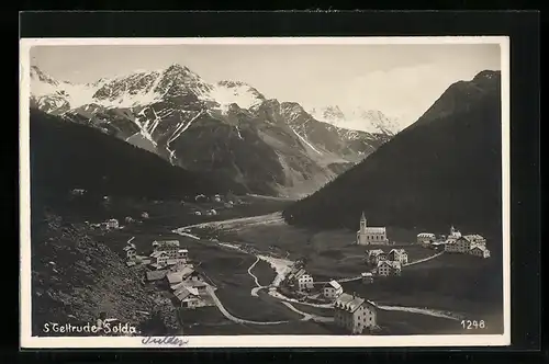 AK S. Geltrude-Solda, Gesamtansicht aus der Vogelschau