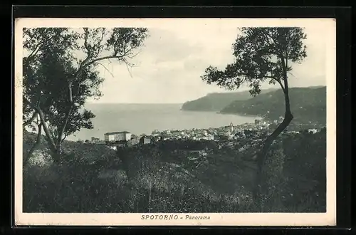 AK Spotorno, Panorama am Wasser