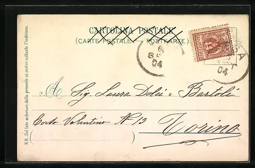 AK S. Caterina del Sasso, Blick auf Kirche