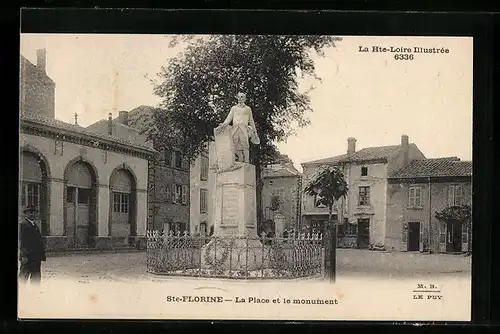 AK Ste-Florine, La Place et le Monument