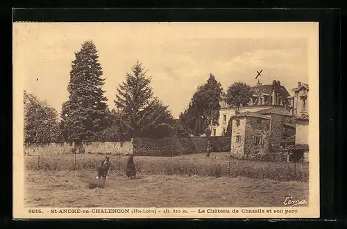 AK St-André-en-Chalencon, Le Chateau de Chazelle et son parcs