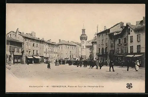 AK Yssingeaux, Place et Tour de l`Hotel de Ville