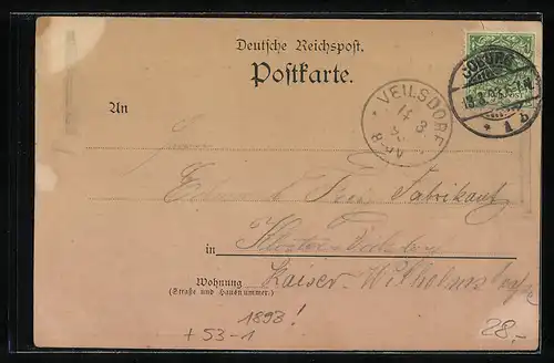 Vorläufer-AK Coburg, 1893, Ansicht der Veste Coburg, Eingang