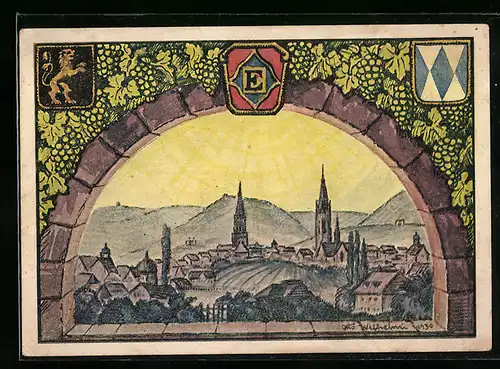 Künstler-AK Edenkoben, Festpostkarte Edenkobener Heimattage 1930