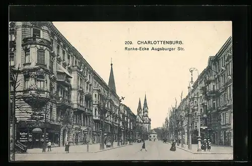 AK Berlin-Charlottenburg, Ranke-Ecke Augsburger Strasse