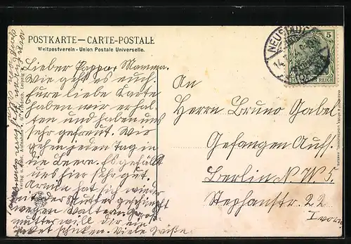 AK Neustadt a. Orla, Restaurant, Mühlgraben