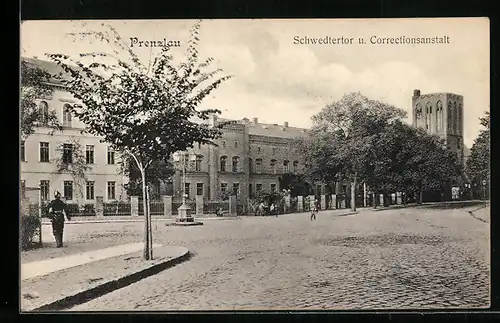 AK Prenzlau, Schwedtertor u. Correctionsanstalt