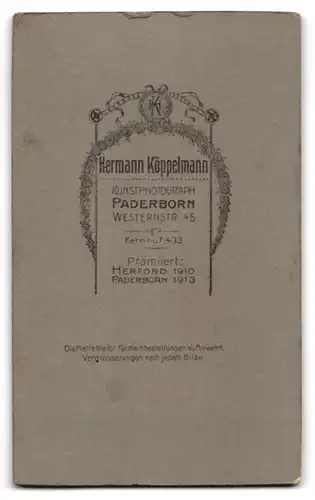 Fotografie Hermann Köppelmann, Paderborn, Westernstrasse 45, Unteroffizier mit Säbel und Portepee, IR 51