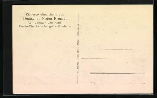 AK Nordholz, Kinderheim Deutsch-Amerika